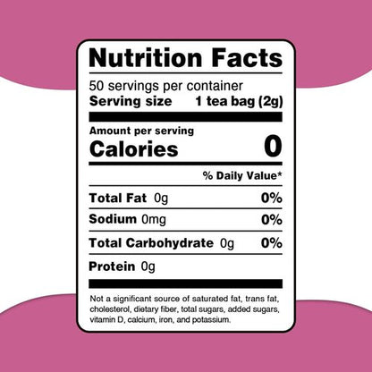 Fullchea Red Clover Tea Bags - 50 Non-GMO Teabags | Caffeine-Free Herbal Blend Rich in Antioxidants