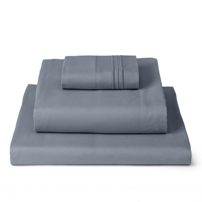 Mellanni Twin Sheets Set - 3 PC Iconic Collection Bedding - Hotel Luxury, Extra Soft, Cooling Bed Sheets - Wrinkle, Fade, Stain Resistant (Twin, Mineral Gray)