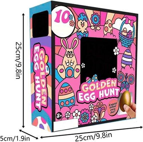 Golden Egg Treasure Hunt Set by 2026 - 10-Piece Easter Mystery Gifts for Family & Friends