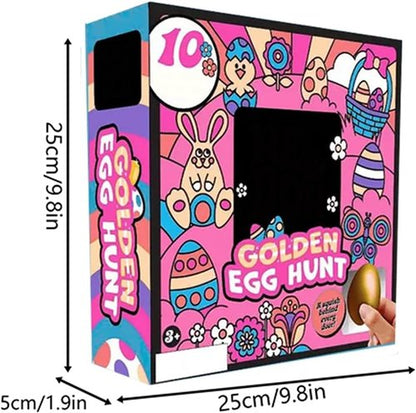 Golden Egg Treasure Hunt Set by 2026 - 10-Piece Easter Mystery Gifts for Family & Friends