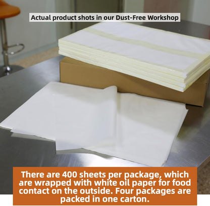 Skiennix Baking Parchment Paper - Non-Stick, Grease-Proof Liners | 18x26 Inch, 1600 Sheets