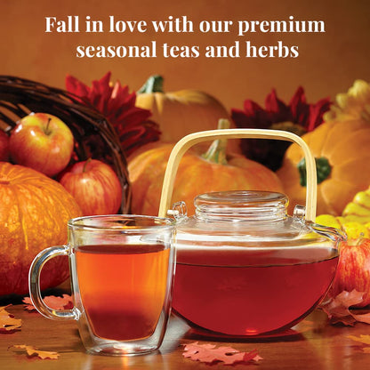 The Republic of Tea – Harvest Stackable Tea Tin, Autumn Assortment, 36 Tea Bags