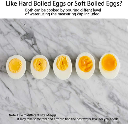 Tomorotec Electric Egg Cooker - 14 Egg Capacity | Rapid Cooking, Auto Off for Perfect Hard Boiled & Poached Eggs