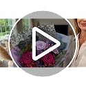 Purple Preserved Flowers Bouquet - Long Lasting Real Floral Arrangement