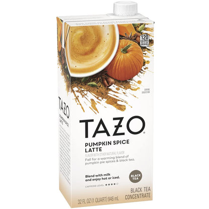 Tazo Latte Chai Pumpkin Spice, 32 oz box, pack of 2