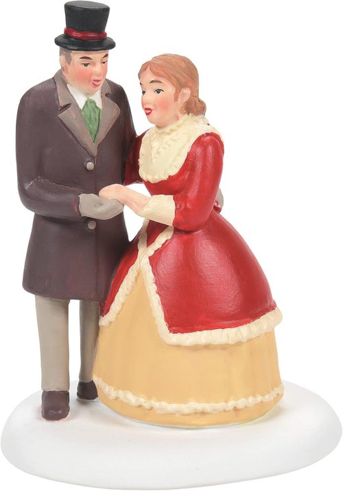 Department 56 Christmas Honeymoon Figurine - 2.72 Inch Multicolor Dickens Village Accessory