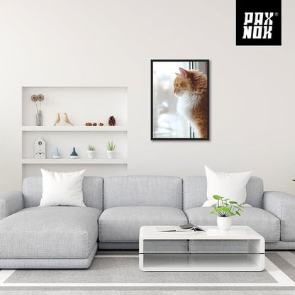 A2 Picture Frame - Premium Glossy Black Plastic with Shatterproof Plexiglass | 16.5"x23.4" for Art & Photos