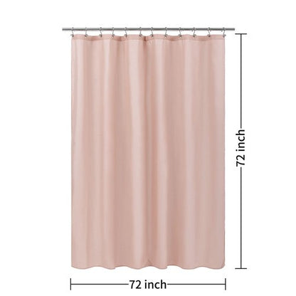ALYVIA SPRING Pink Shower Curtain Liner Fabric with 3 Magnets - Waterproof Soft Hotel Quality Cloth Shower Curtain for Bathroom, Light-Weight & Machine Washable - Standard Size 72x72, Blush Pink