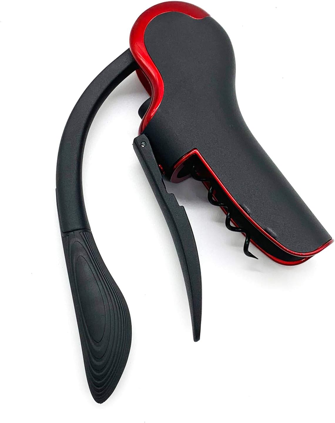 Wine Opener Compact Vertical Corkscrew Wine Bottle Opener with Built-in Foil Cutter
