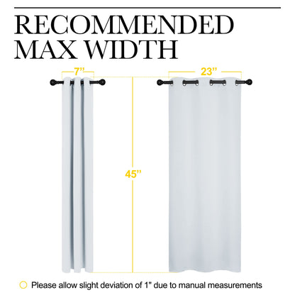 NICETOWN Room Darkening Draperies Curtains Panels, Window Treatment Thermal Insulated Grommet Room Darkening Curtains/Drapes for Bedroom (2 Panels, 29 by 45, Platinum-Greyish White)