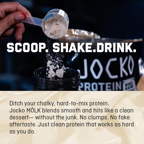 Jocko Fuel Whey Protein Powder - Vanilla Milkshake Flavor | 22g Protein, Probiotics & Amino Acids, 28 Servings