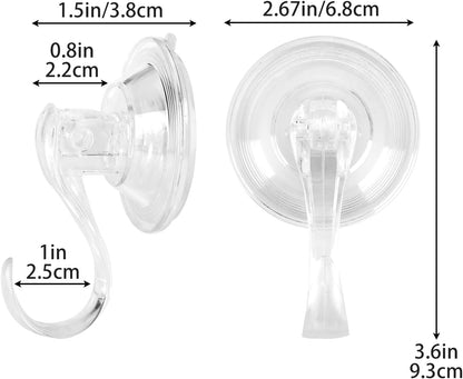Sattiyrch Wreath Hanger - Removable Vacuum Suction Cup Hook for Glass Doors | Holds Up to 16 Lbs