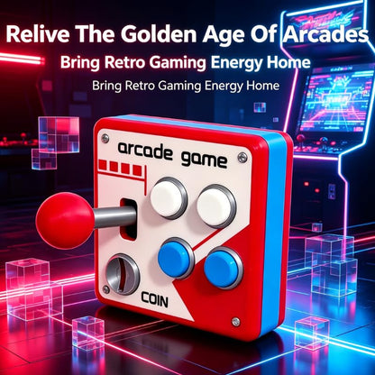 PulseForge Retro Arcade Game Light Switch Cover with Joystick & Colorful Buttons - 1 Pcs