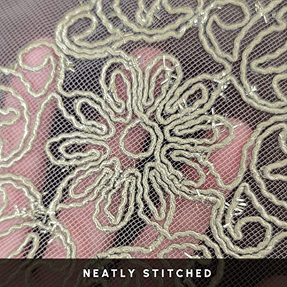 Elegant Comfort Embroidery Ingrid Table Runner 13 X 54 Inches - Gold