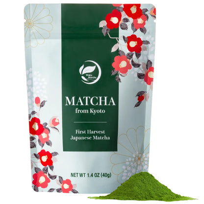 Wako Matcha - Authentic Ceremonial Grade Uji Matcha Green Tea Powder | 40g (1.4 oz) for Café-Quality Drinks