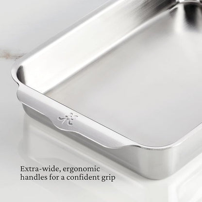 Hestan Provisions OvenBond Baking Pan - 9" x 13" Tri-Ply Rectangular Stainless Steel
