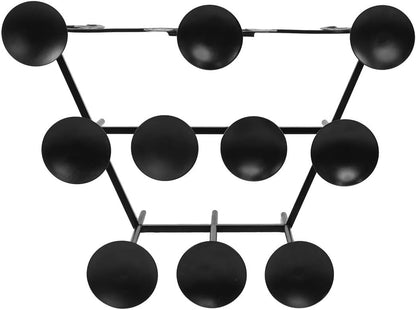 Minuteman International Cathedral Wrought Iron Fireplace Candelabra - Elegant Hearth Decor