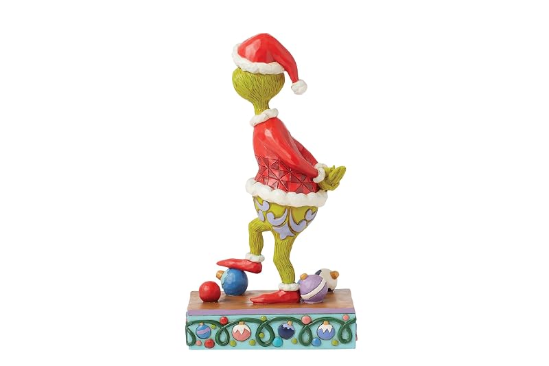 Grinch Santa Figurine | Jim Shore Enesco Handcrafted Stone Resin Christmas Sculpture, 7.25 Inch