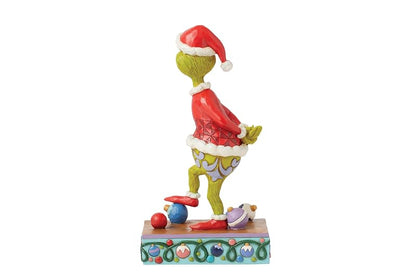 Grinch Santa Figurine | Jim Shore Enesco Handcrafted Stone Resin Christmas Sculpture, 7.25 Inch