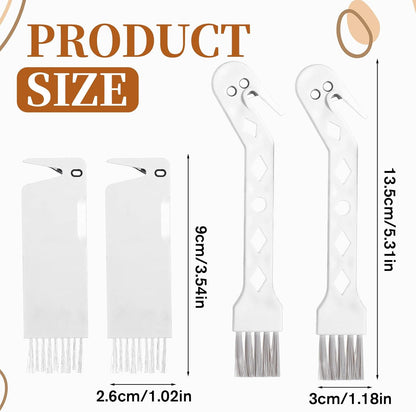 Skiennix Handheld Vacuum Brush Cleaner - 2-in-1 Roller Tool for Universal Vacuum | 4 PCS Set (White)