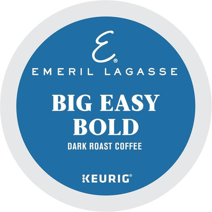Emeril Big Easy Bold K-Cup Pods - Dark Roast Coffee, 96 Count for Rich Flavor and Convenience