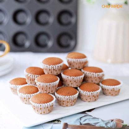 CHEFMADE Muffin Cake Pan, Nonstick Mini 20 Cavity Cupcake Pan