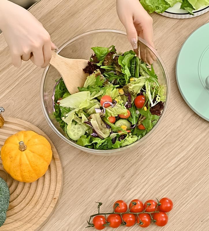 Skiennix 6-In-1 Salad Spinner - Large Multi-Use Lettuce & Vegetable Chopper | 5 Quart Capacity