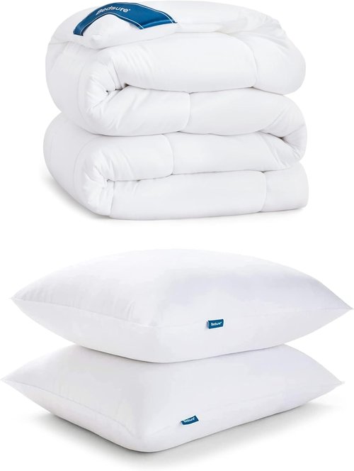Bedsure Comforter Set - 3 Pack with 2 Soft Pillows | Cozy Bedding for Ultimate Comfort