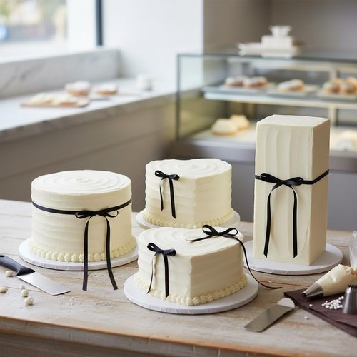 30 Pack Satin Bow Cake Decorations - Pre-Tied Ribbon Bows (3.5 x 6.5 Inch) | Elegant Black Cake Decor