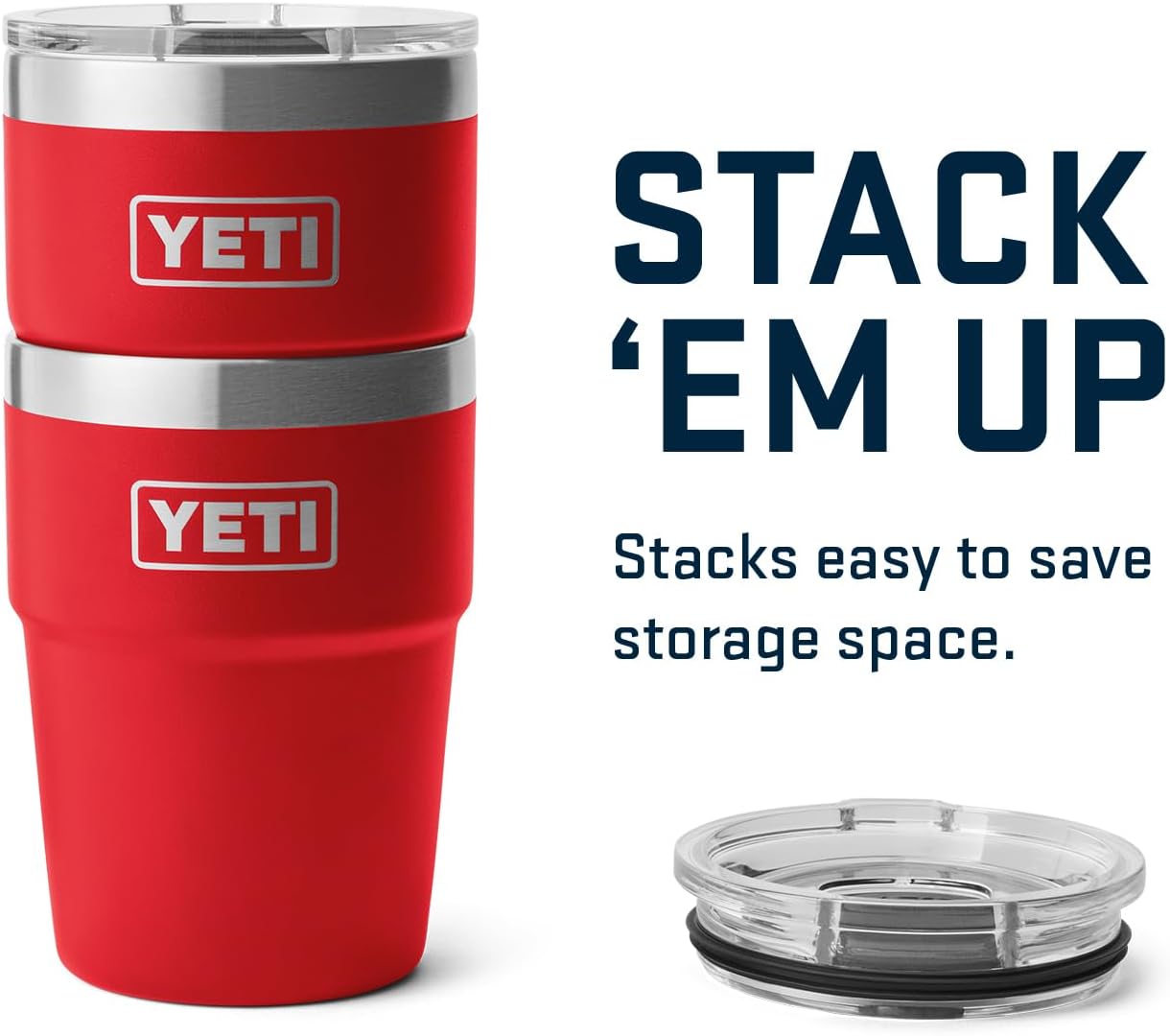 YETI Rambler 16 oz Stackable Tumbler - Vacuum Insulated Stainless Steel with MagSlider Lid