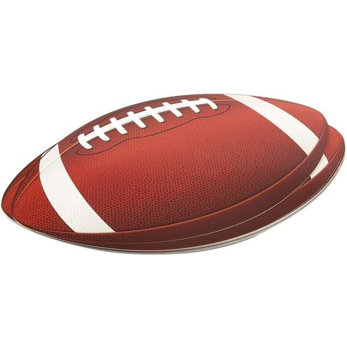 BLUE PANDA 12 Pack Football Cutouts, Cutouts for Sports Themed Celebrations, Sport Party Decorations, Tailgate Party Supplies, Football Bulletin Board Decorations, 13 X 8 inch