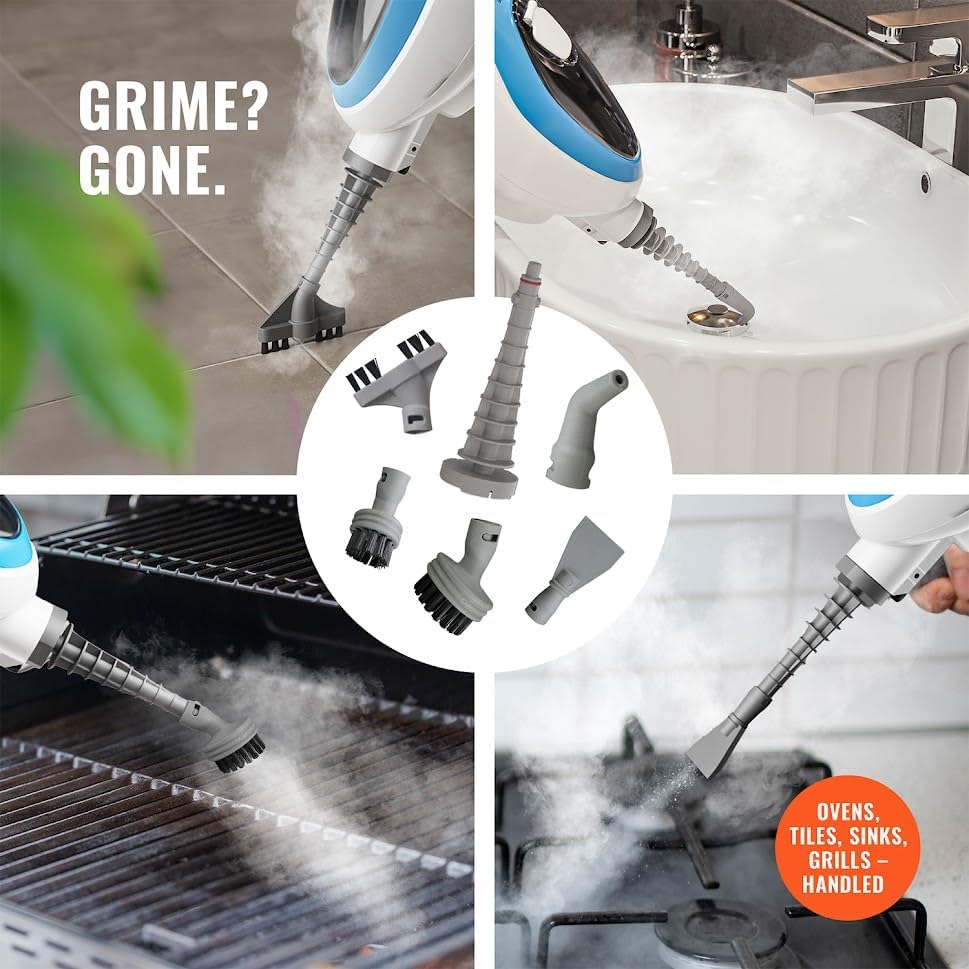 PurSteam 10-in-1 Steam Mop - Versatile Floor Steamer with Detachable Handheld Cleaner for Tile & Hardwood