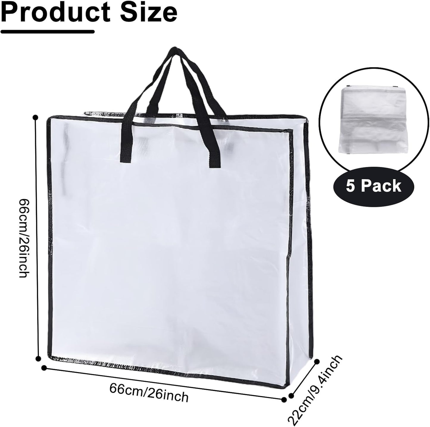 Skiennix Wreath Storage Bag - 26x9 Inch Christmas Wreath Container with Zipper & Handles | Underbed Organizer