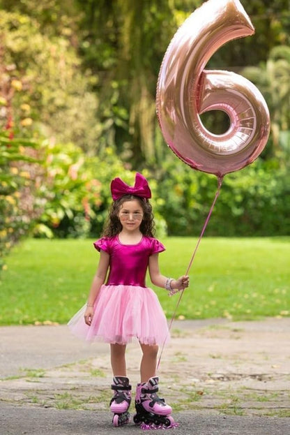 Number 6 Balloon 40 Inch - Rose Gold 6th Birthday Decorations for Men & Women | Perfect for Anniversaries & Graduations