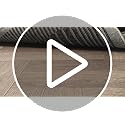 Indoor Abstract Border Rug 2'2" x 12' Black Modern Area Runner with Neutral Tones - Variation of THIS listing