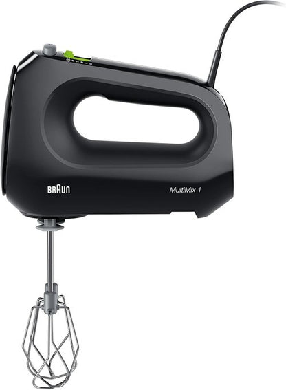 Braun HM1010BK Hand Mixer - Powerful MultiMix Design for Effortless Mixing | Sleek Black Finish