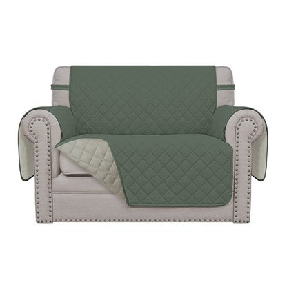 Easy-Going Oversized Chair Sofa Slipcover Reversible Sofa Cover Water Resistant Couch Cover Furniture Protector Cover with Elastic Straps for Pets Dog (Oversized Chair, Greyish Green/Beige)