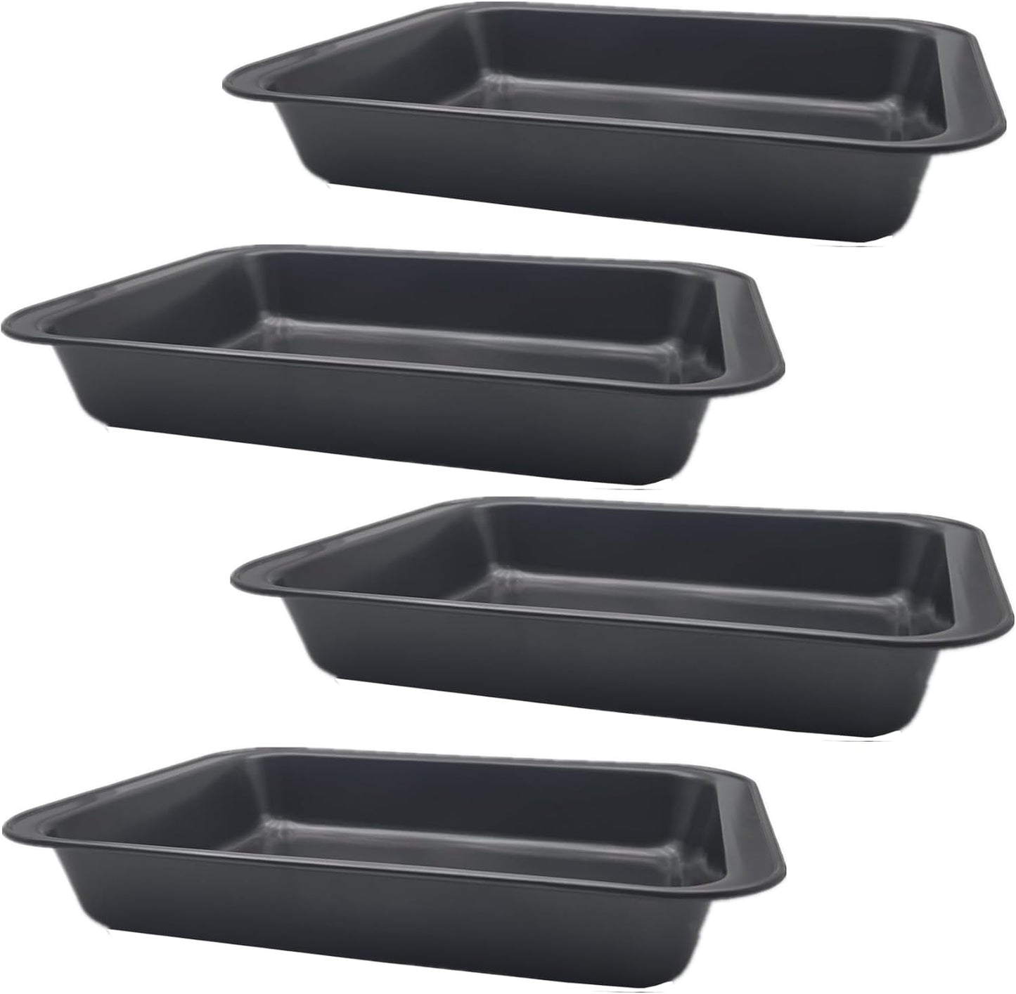 Regine Switzerland Baking Pan Set - Heavy Duty Nonstick Carbon Steel | 12.6 x 8.6 Inch for Brownies & Lasagna