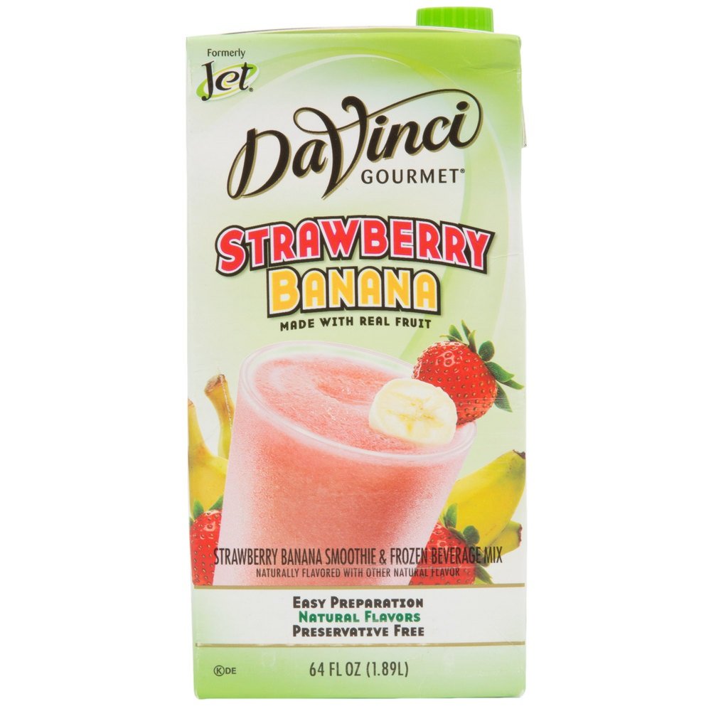 Jet Tea Strawberry Banana Smoothie Mix 64 oz