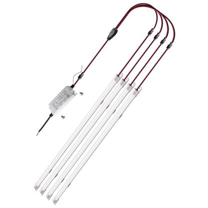 jimwhen 2x2 FT LED Magnetic Retrofit Kit,2FT Troffer Retrofit Kit,36W,Daylight White 5000K,0-10V Dimmable,T8 T10 T12 Fluorescent Replacement LED Light Strip,Quick Easy Install