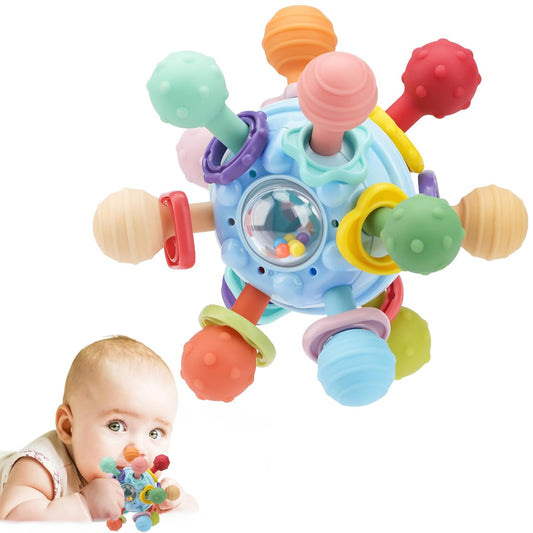 Skiennix Baby Montessori Sensory Toys - Teething & Learning Developmental Gifts for Infants 0-18 Months