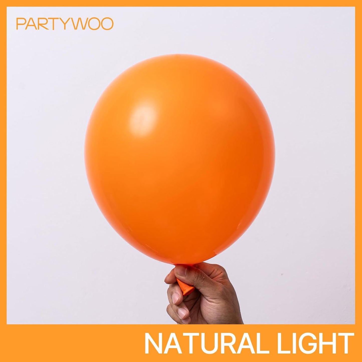 PartyWoo Orange Balloons - 140-Piece Matte Fall Balloon Arch Kit for Thanksgiving & Baby Showers