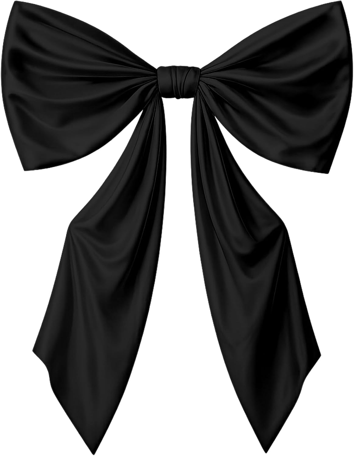Skiennix Large Black Bow Party Decorations - 43 x 24 Inches Satin Ribbon Wall Decor for Birthdays & Weddings