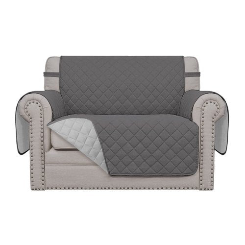 Easy-Going Oversized Chair Sofa Slipcover Reversible Sofa Cover Water Resistant Couch Cover Furniture Protector Cover with Elastic Straps for Pets Dog (Oversized Chair, Gray/Light Gray)