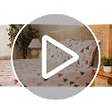 Christmas Flannel Bed Sheet Set - 100% Cotton, Split King, Trees Design