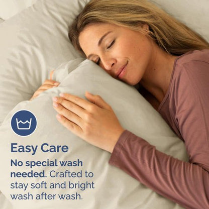 Body Pillowcases Set of 2-20x54 Long Body Pillow Case - Soft Body Pillow Cover for Sleeping & Side Sleepers - Comfy, Breathable, Wrinkle & Fade Free - Machine Washable w/Envelope Enclosure (Wheat)