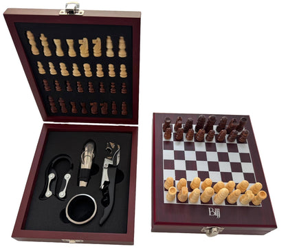 Wine Opener Gift Set with Chess Board – Elegant Wine Accessories Kit for Entertaining, Perfect for Wine Lovers, Hosts, and Unique Gifts