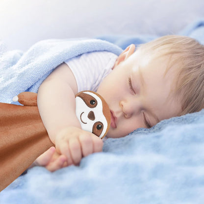 Pro Goleem Sloth Security Blanket - Soft Lovey for Newborns | 14-Inch Snuggle Toy for Boys and Girls