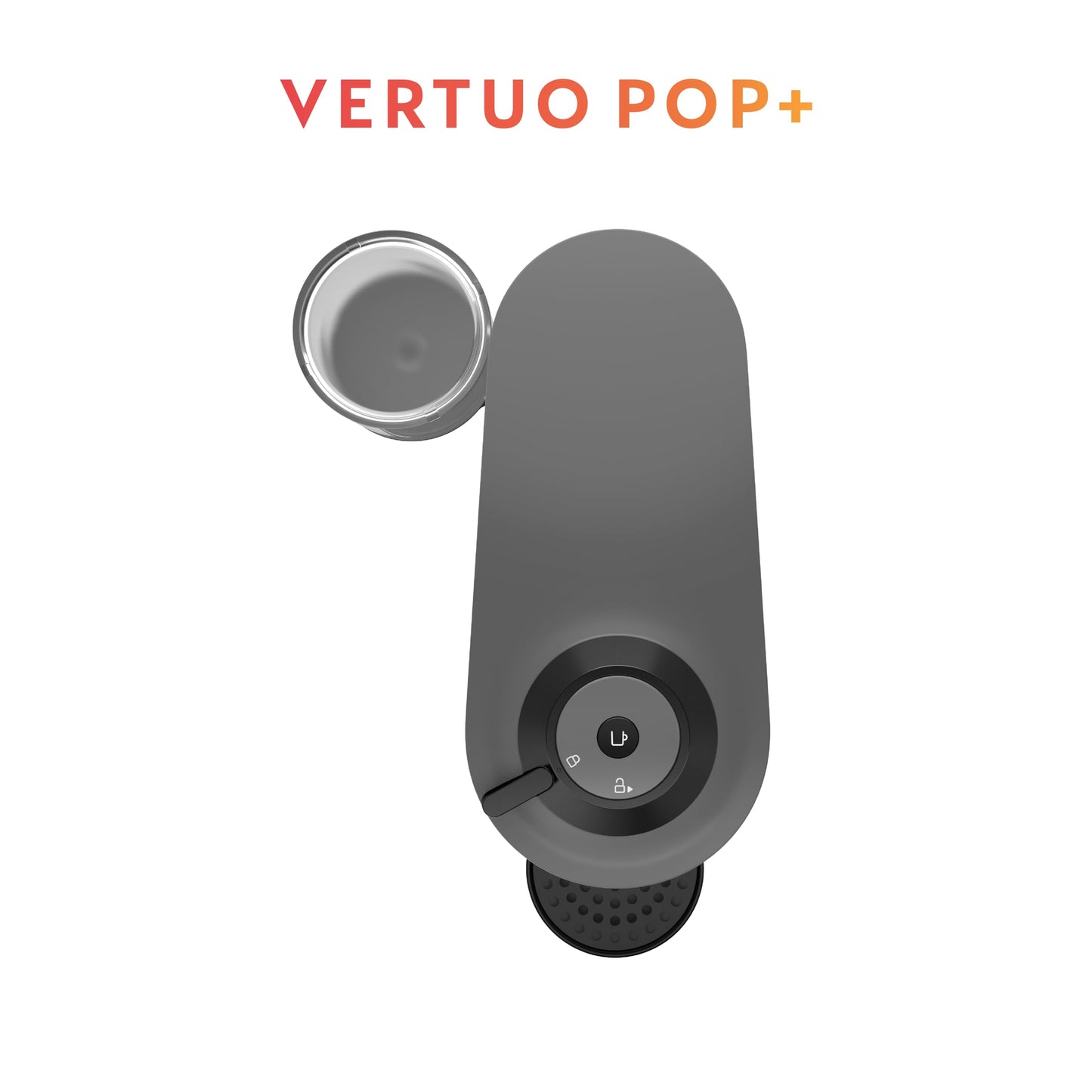 Nespresso Vertuo Pop+ Coffee and Espresso Maker by Breville with Milk Frother, Dark Grey