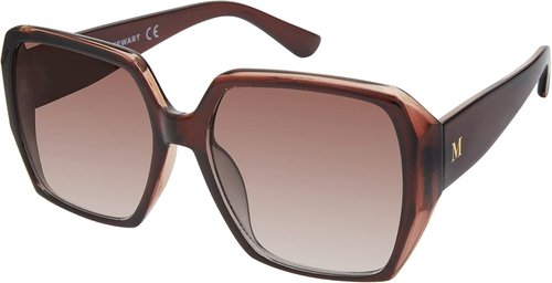 Martha Stewart Women's UV400 Protective Square Sunglasses - Timeless 58mm Fashion Accessory